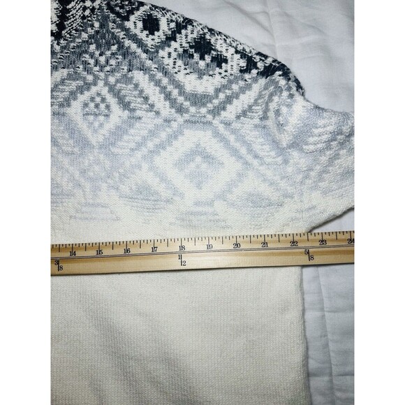 J. Jill Ombre Fair Isle Mock Neck Cotton Blend Sweater Size MEDIUM PETITE - Picture 9 of 9